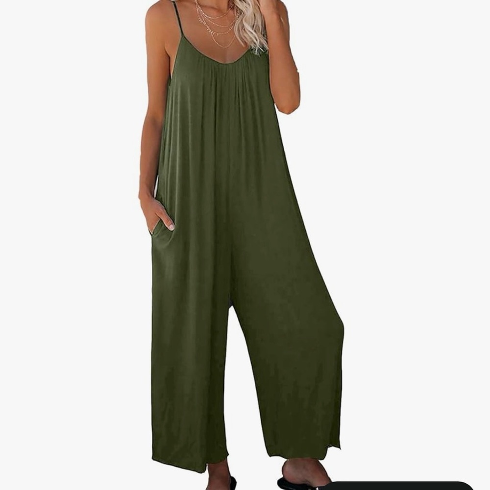 Olive Green Women's Jumpsuit